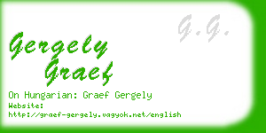gergely graef business card